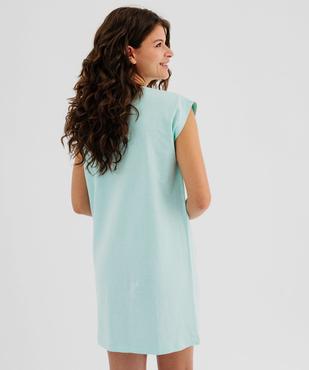 Chemise de nuit sans manches imprimée femme vue3 - GEMO 4G FEMME - GEMO
