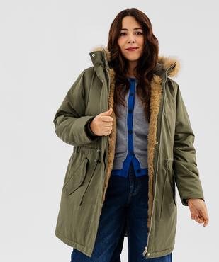 Parka à capuche femme grande taille vue2 - GEMO (G TAILLE) - GEMO