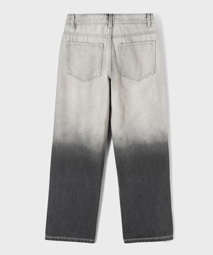 Jean loose à taille réglable avec délavage dégradé fille vue3 - GEMO (JUNIOR) - GEMO