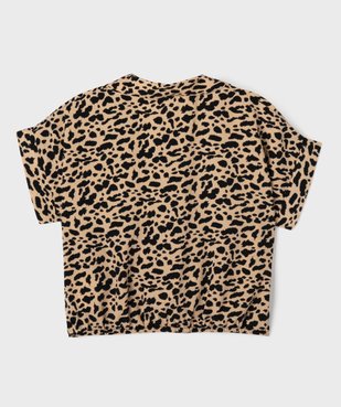Chemise manches courtes à motifs tachetés fille vue4 - GEMO (ENFANT) - GEMO