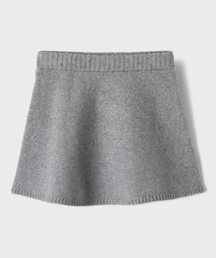 Jupe courte en maille coupe évasée fille vue1 - GEMO (ENFANT) - GEMO