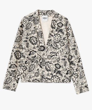 Veste en maille matelassée à motifs fleuris femme vue4 - GEMO(FEMME PAP) - GEMO