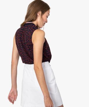 Débardeur femme fluide imprimé à col V sportswear vue3 - GEMO(FEMME PAP) - GEMO