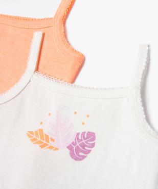 Bodies à bretelles à motifs exotiques bébé fille (lot de 3) vue3 - GEMO 4G BEBE - GEMO
