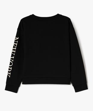 Sweat ample avec inscription brodée en relief fille vue3 - GEMO 4G FILLE - GEMO