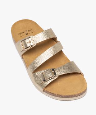 Mules métallisées avec brides à boucle femme - Valentina Baldano vue12 - VALENTINA BALDA - GEMO