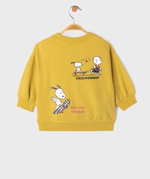 Sweat avec motif Snoopy devant et dos bébé garçon - Peanuts vue3 - SNOOPY - GEMO