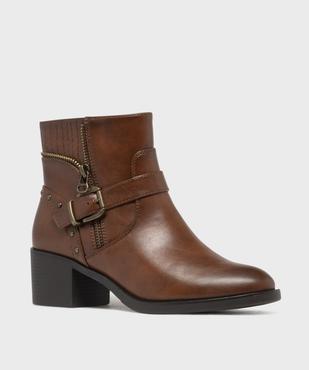 Boots à talon femme - EMILIA ROSA vue2 - EMILIA ROSA - GEMO