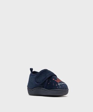 Chaussons en velours avec motifs pailletés bébé fille vue2 - GEMO 4G BEBE - GEMO