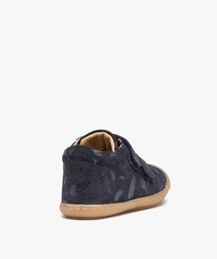Chaussures bébé fille en cuir à scratch détails vernis – NA! vue4 - NA! - GEMO
