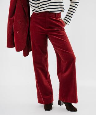 Pantalon en velours fines côtes coupe wide leg femme - LuluCastagnette vue2 - LULUCASTAGNETTE - GEMO