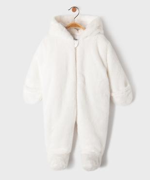 Combinaison pilote en fourrure imitation à capuche bébé vue1 - GEMO(BB COUCHE) - GEMO