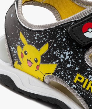 Sandales garçon à scratch sportswear Pikachu - Pokemon vue6 - POKEMON - GEMO