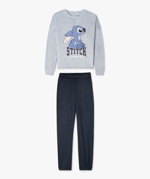 Pyjama en velours avec motif Stitch fille - Disney vue1 - LILO & STITCH - GEMO