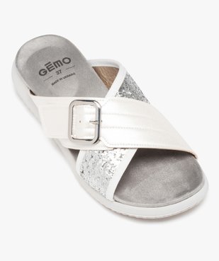 Mules femme confort irisées à semelle épaisse  vue5 - GEMO (CONFORT) - GEMO