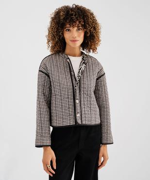 Veste matelassée et rembourrée réversible femme vue4 - GEMO 4G FEMME - GEMO