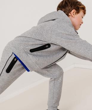 Sweat de sport zippé à capuche garçon vue2 - GEMO (ENFANT) - GEMO