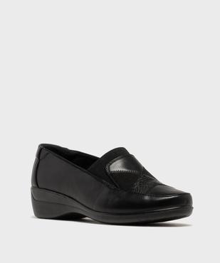 Mocassins confort légers et souples à talon compensé femme vue2 - G'FLEX GEMO FOR GOOD - GEMO