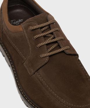 Derbies dessus cuir avec col en textile homme - Tanéo vue6 - TANEO GEMO FOR GOOD - GEMO