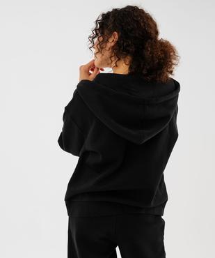 Sweat zippée à capuche en molleton femme vue3 - GEMO 4G FEMME - GEMO
