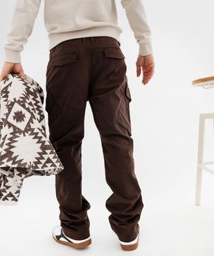 Pantalon cargo avec poches à rabat homme vue3 - GEMO (HOMME) - GEMO