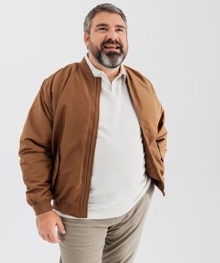 Blouson zippé style bombers homme vue10 - GEMO 4G HOMME - GEMO