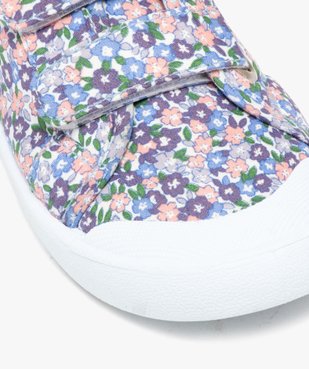Baskets fille en toile fleurie avec double scratch vue6 - GEMO (ENFANT) - GEMO