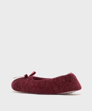 Chaussons ballerines en velours femme vue4 - GEMO(HOMWR FEM) - GEMO
