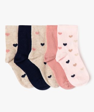 Chaussettes bébé fille modèles variés (lot de 5) vue1 - GEMO 4G BEBE - GEMO