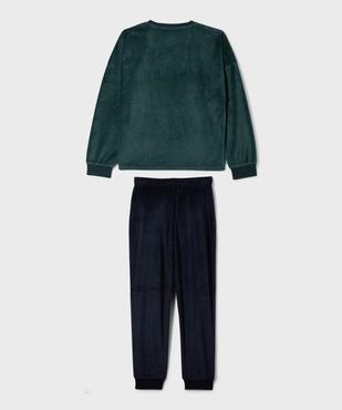 Pyjama en velours 2 pièces imprimé garçon vue3 - GEMO (JUNIOR) - GEMO