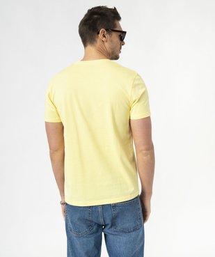 Tee-shirt manches courtes à motif estival homme vue3 - GEMO 4G HOMME - GEMO