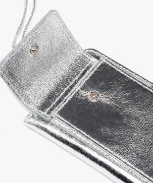 Pochette à bandoulière compagnon avec étui smartphone brillant femme vue4 - GEMO (ACCESS) - GEMO