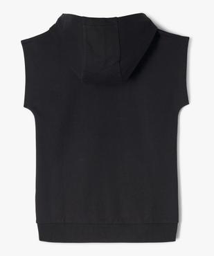 Sweat à capuche sans manches avec poche kangourou garçon vue3 - GEMO (JUNIOR) - GEMO