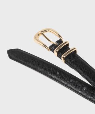 Ceinture fine effet cuir grainé femme vue2 - GEMO (ACCESS) - GEMO