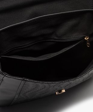 Sac à dos femme à effet tissé et volume ajustable vue3 - GEMO (ACCESS) - GEMO