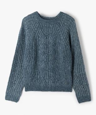 Pull fille en grosse maille - LuluCastagnette   vue1 - LULUCASTAGNETTE - GEMO