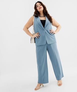 Pantalon de tailleur en maille extensible femme grande taille vue4 - GEMO (G TAILLE) - GEMO