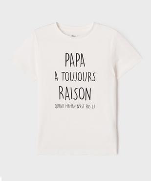 Tee-shirt manches courtes avec inscription garçon vue1 - GEMO (ENFANT) - GEMO