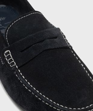 Mocassins dessus cuir velours homme -Tanéo vue6 - TANEO GEMO FOR GOOD - GEMO