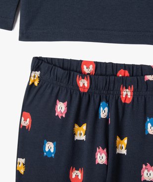 Pyjama 2 pièces en coton imprimé garçon - Sonic vue3 - SONIC - GEMO
