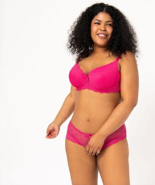 Shorty en dentelle et tulle femme grande taille vue3 - GEMO(HOMWR FEM) - GEMO
