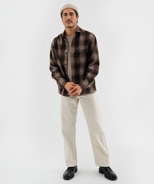 Tee-shirt manches longues avec col tunisien homme vue4 - GEMO 4G HOMME - GEMO