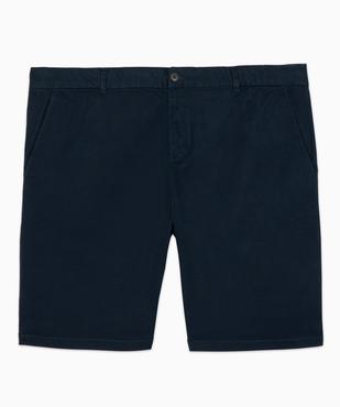 Bermuda homme grande taille uni coupe droite vue4 - GEMO (G TAILLE) - GEMO