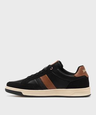 Baskets basses de ville à lacets homme - Schott vue3 - SCHOTT - GEMO