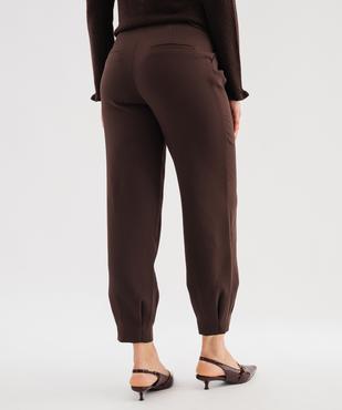 Pantalon fluide coupe barrel femme vue4 - GEMO(FEMME PAP) - GEMO