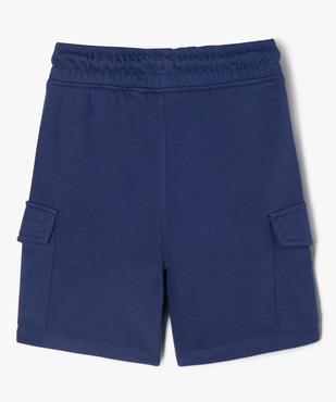 Bermuda cargo en maille à taille élastiquée garçon vue3 - GEMO (ENFANT) - GEMO