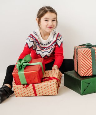 Pull de Noël avec touches pailletées fille vue4 - GEMO (ENFANT) - GEMO