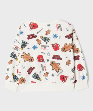 Sweat à motifs de Noël garçon vue3 - GEMO 4G GARCON - GEMO