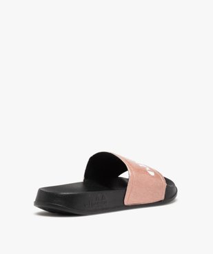 Mules de piscine femme avec dessus pailleté et logo- Ellesse vue4 - ELLESSE - GEMO