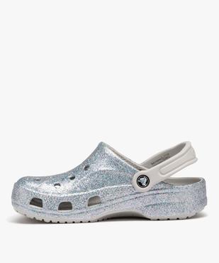 Sabots souples femme dessus perforé à paillettes Baya Glisser - Crocs vue3 - CROCS - GEMO